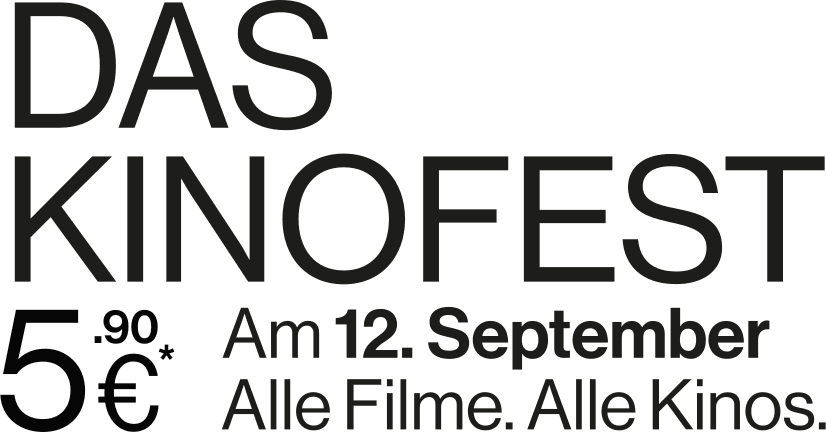 DAS KINOFEST – 5,90 Euro, am 12. September, alle Filme, alle Kinos